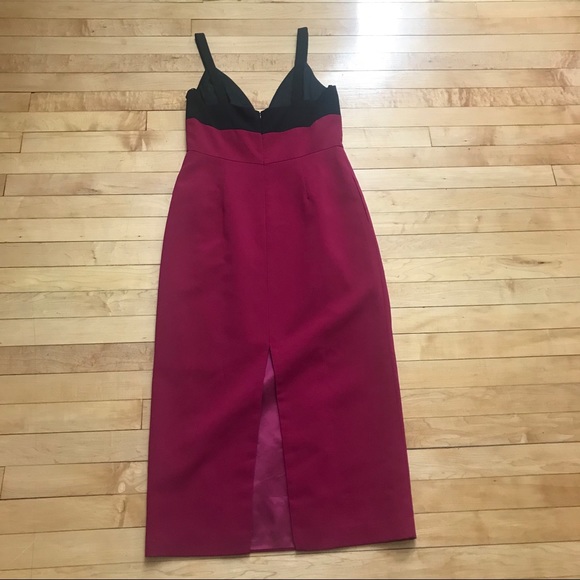 Jill Stuart Two-Tone Colorblock Cocktail Dress 6 - Picture 5 of 8